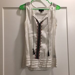 Sanctuary top w/ tassels and beading